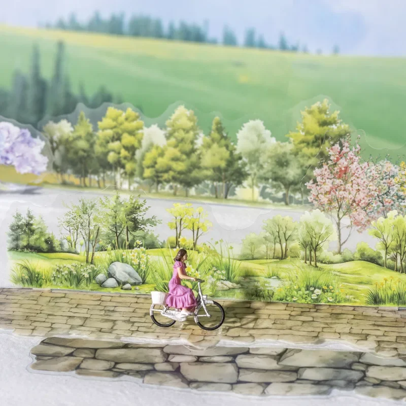 

20 шт., фоновые декоративные наклейки, галерея жизни, длинные полоски, ландшафтный дизайн, европейские винтажные канцелярские принадлежности, альбом для вырезок 160*76 мм