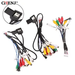 20 P Plug Car Stereo Radio RCA Output AUX Wire Harness Wiring Connector Adaptor Subwoofer Cable 4G SIM Card Slot Car Radio Cable