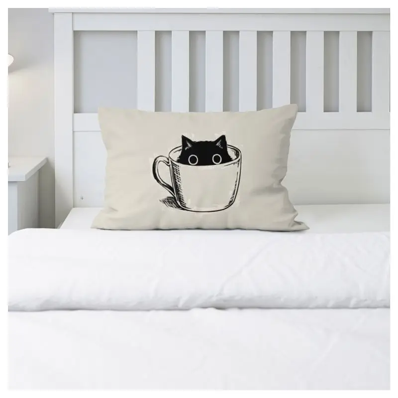 CUTE CAT Pillows Case Decor Home Cool Pet cuscini per letto matrimoniale Cover cuscini decorativi per eleganti federe per divano letto 30x50