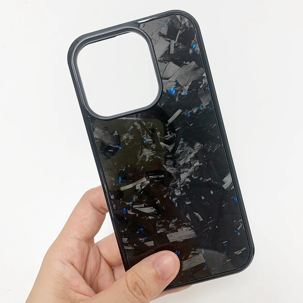 卸売 高品質 本物の鍛造カーボンファイバー製 iPhone 11 12 13 14 15 16 Pro Max用 耐久性のある高級保護ケース