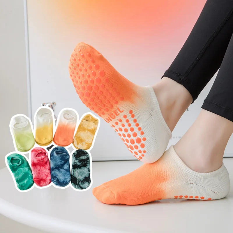 

Yoga Socks Professional Silicone Non-slip Low Cut Dance Sports Socks Cotton Breathable Floor Gym Fitness Pilates Socks Slippers