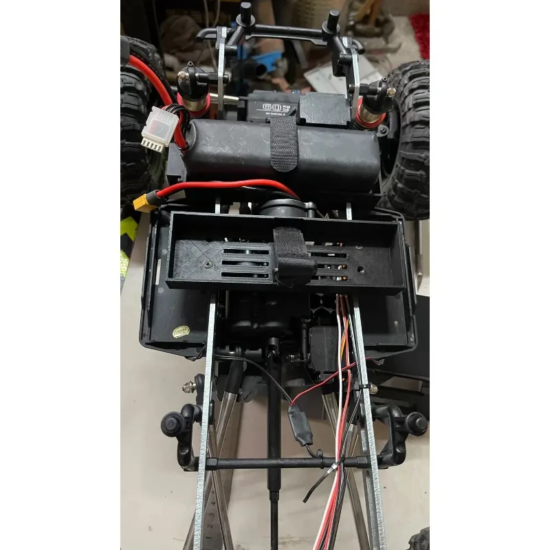For YK4061 1/6 Scale RC Ultra Low CG Rock Crawler 3D Printed Auxiliary Battery Tray , Direct Fit with Original Screw Holes