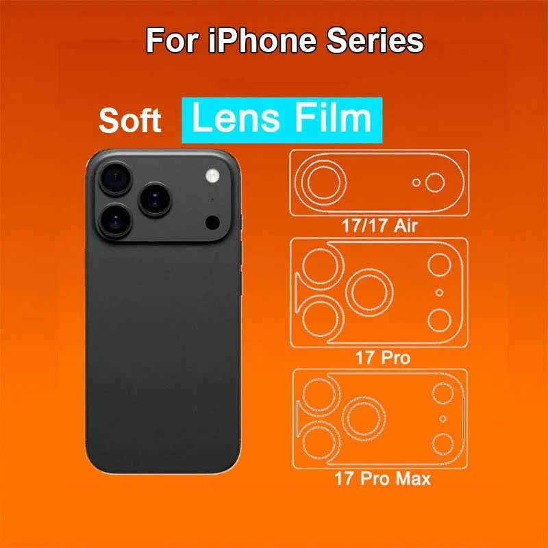 Lens Protector For iPhone 18 17 Air Pro Max Plus Clear Slim Back Camera Cover Soft Fiber Protective Film -Not Tempered Glass