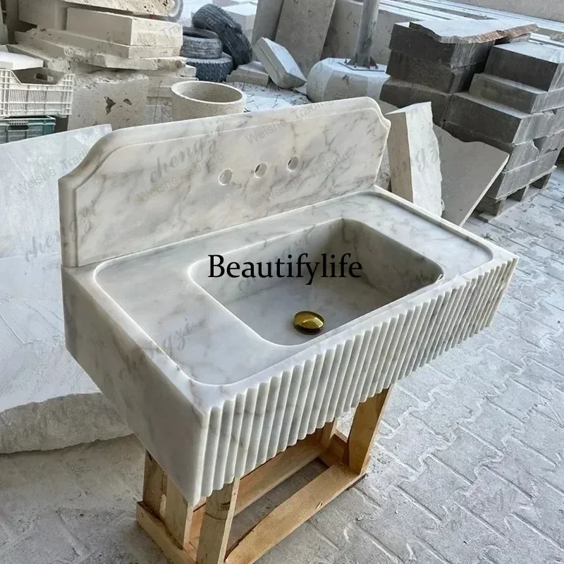 Y136 Modern bathroom vanity with sink luxury marble sink bathroom sink