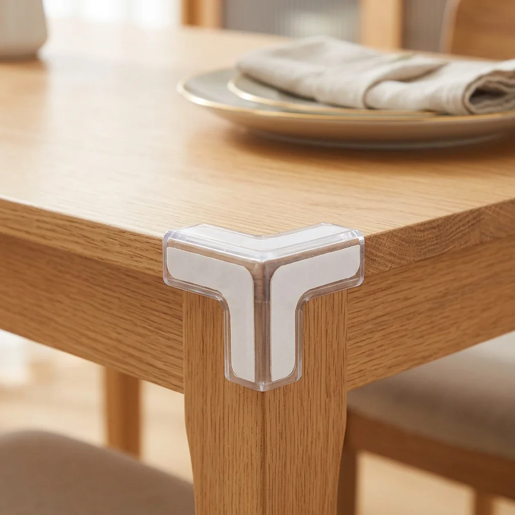 Transparent TPU Cushioning Corner Guard For Furniture Childproofing