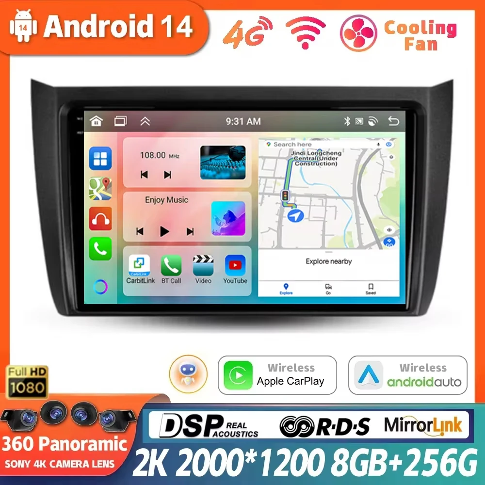 

Android 14 For Lifan 620EV 650EV 2015 - 2019 Car Radio Multimedia Video Player Navigation GPS 360 Camera 2 Din DvD Head Unit DSP