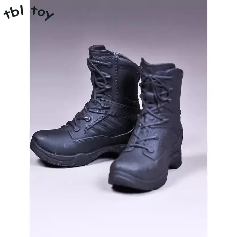 1/6 Scale Women Police Combat Boots Solid Shoes Model for 12