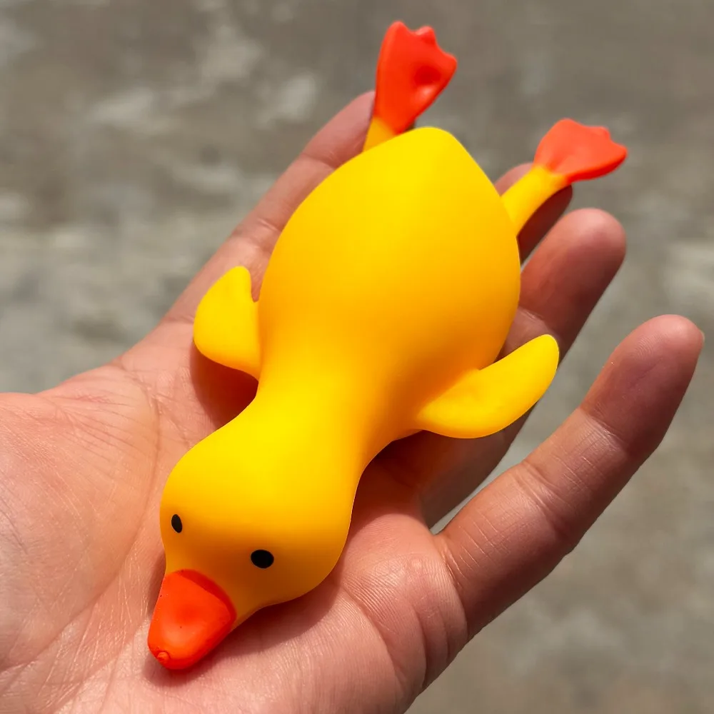 Soft Duck Squishy Stress Relief Toy Cute Animal Stretch Anti Stress Squeeze Vent Decompression Gift for Adults Children