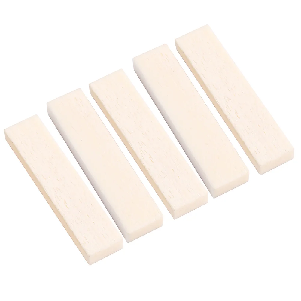 

5Pcs Real Buffalo Bone Saddle Nut DIY Acoustic Guitar Ukulele Banjo 39x9x5mm Musical Instruments Guitar Bone Nut