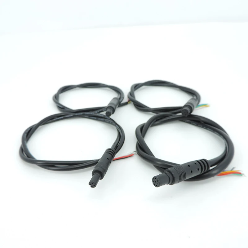 50CM Tail Wire 4Pin 5Pin 6Pin 8Pin Jack Male Female Plug Car DVR Camera Extension DIY Cable Cord Power Line