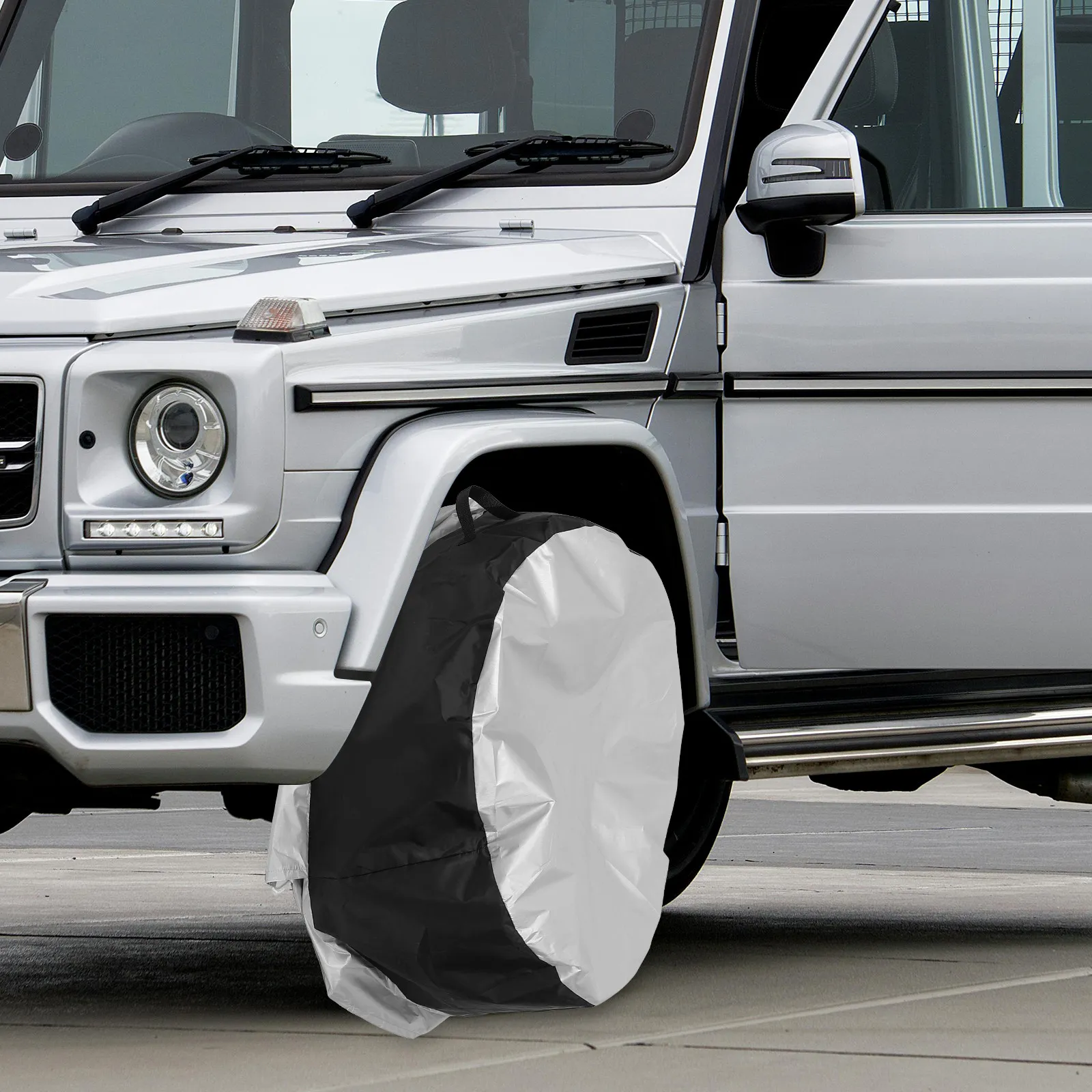 

2Pcs Premium Tire Protective Covers for Vehicle Wheels Uv Waterproof Dust Resistant Car Truck Rv Trailer Camping Travel Use