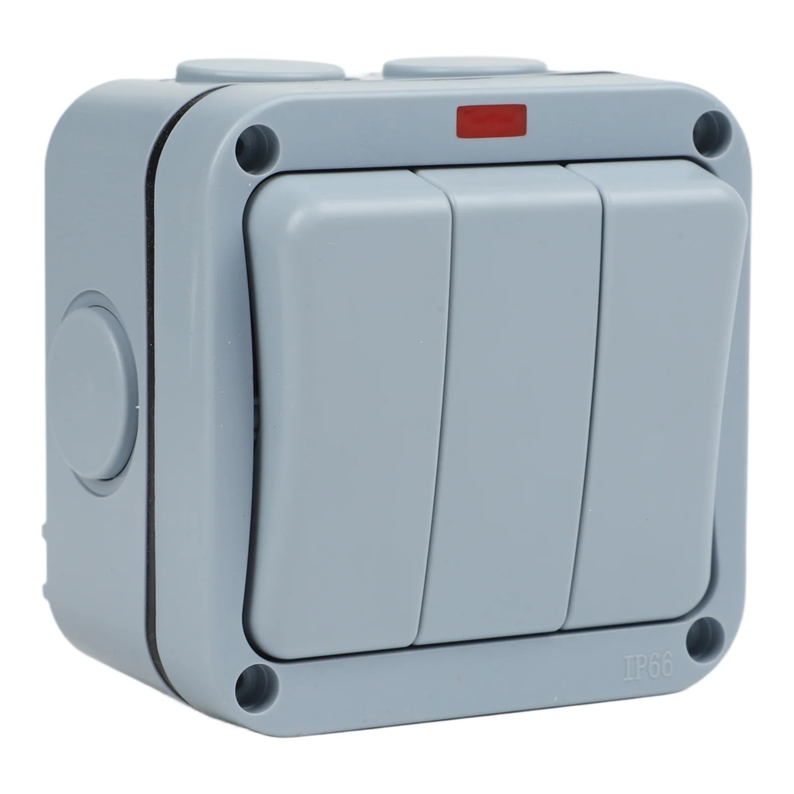 Outdoor Switch for Gardens and Terraces with IP66 Waterproof Rating Controls Three Devices and Made with ABS Material