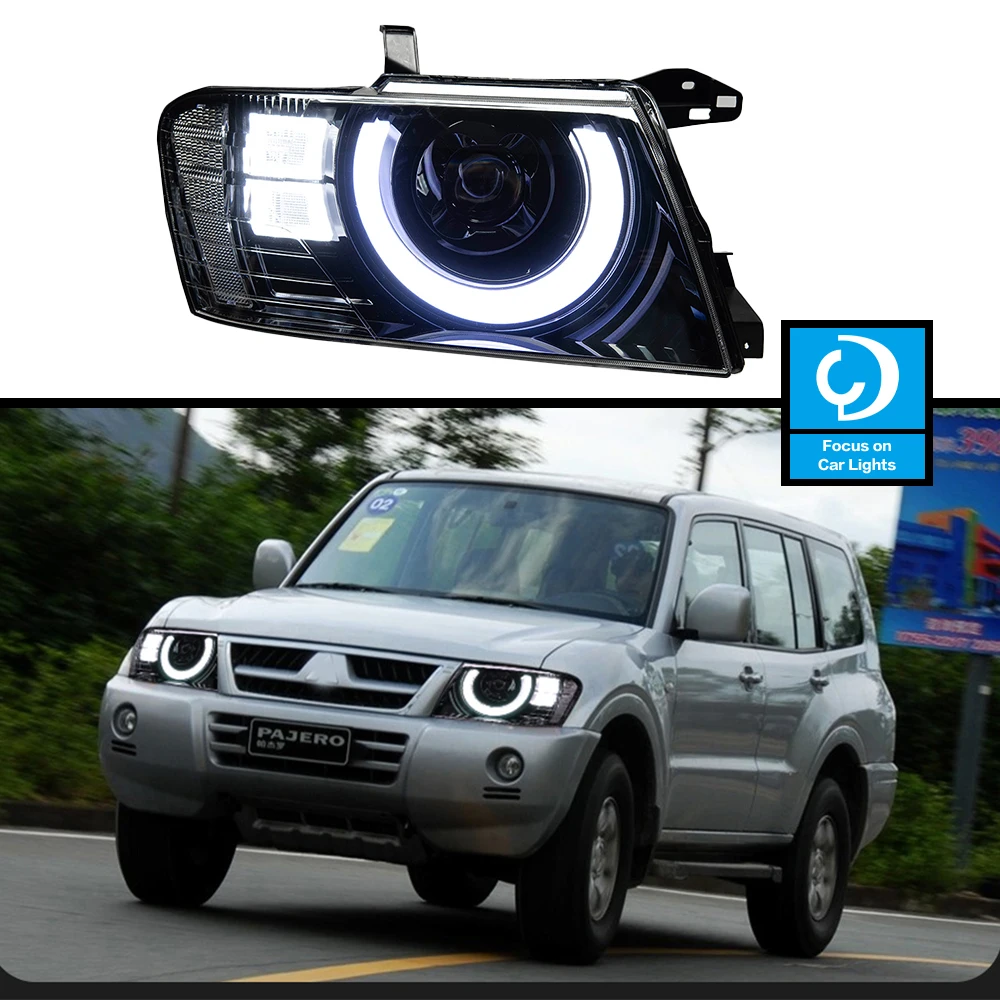 

CG Car Lights for Pajero V73 LED Headlight 2004-2016 Headlights V77 V75 DRL Turn Signal High Beam Angel Signal DRL Accessories