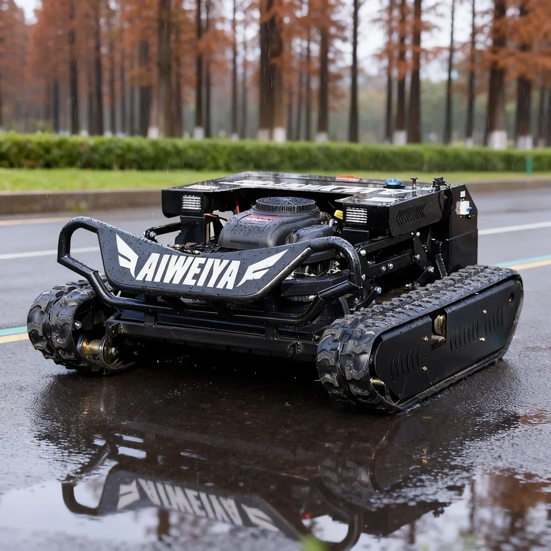

Customized Tank Robot Flail Lawn Mower Four-Stroke Remote-Controlled Automatic Grass Cutting Machine For GOLF Course