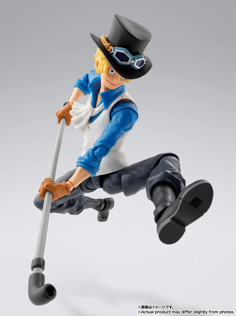 In Stock Bandai Original Anime Figure Bandai One Piece S.H.Figuarts SABO -REVOLUTIONARY ARMY CHIEF OF STAFF Action Figurine Toys