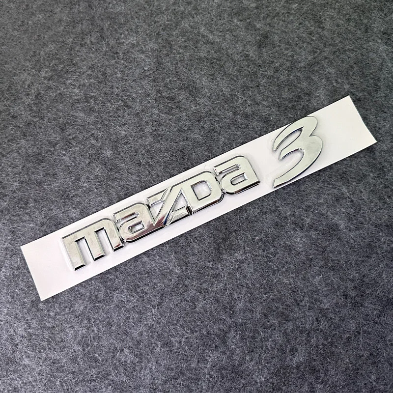 ABS Silver Black Car Emblem Logo Badge Sticker Decal For Mazda 6 Mazda 3 Mazda6 Mazda3 accessories styling