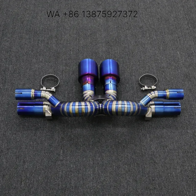 Wmwmnu Titanium Rear Exhaust Section for 991.2 GT3 High Performance Muffler Pipe Replacement Auto Parts Accessories