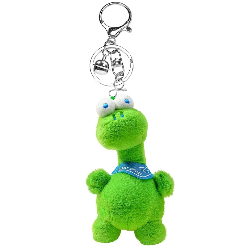 

Cartoon Dinosaur Doll Cute Plush Pendant 2024 Creative Tilt Car Keychain Couple Bag Schoolbag Pendant