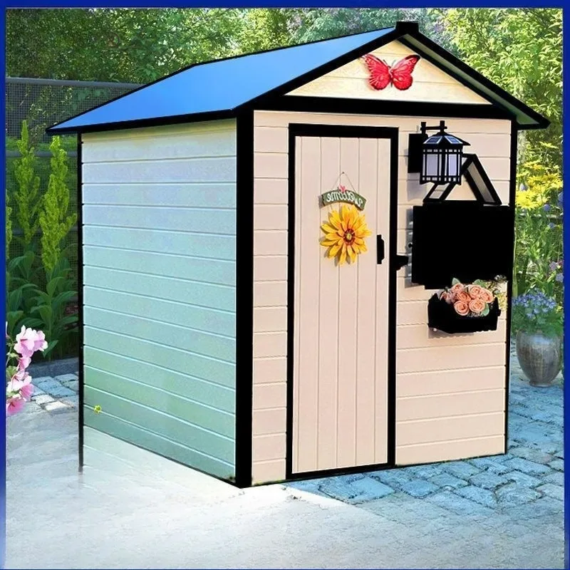 

Outdoor garden storage tool room, simple outdoor utility room courtyard combination, removable mobile room