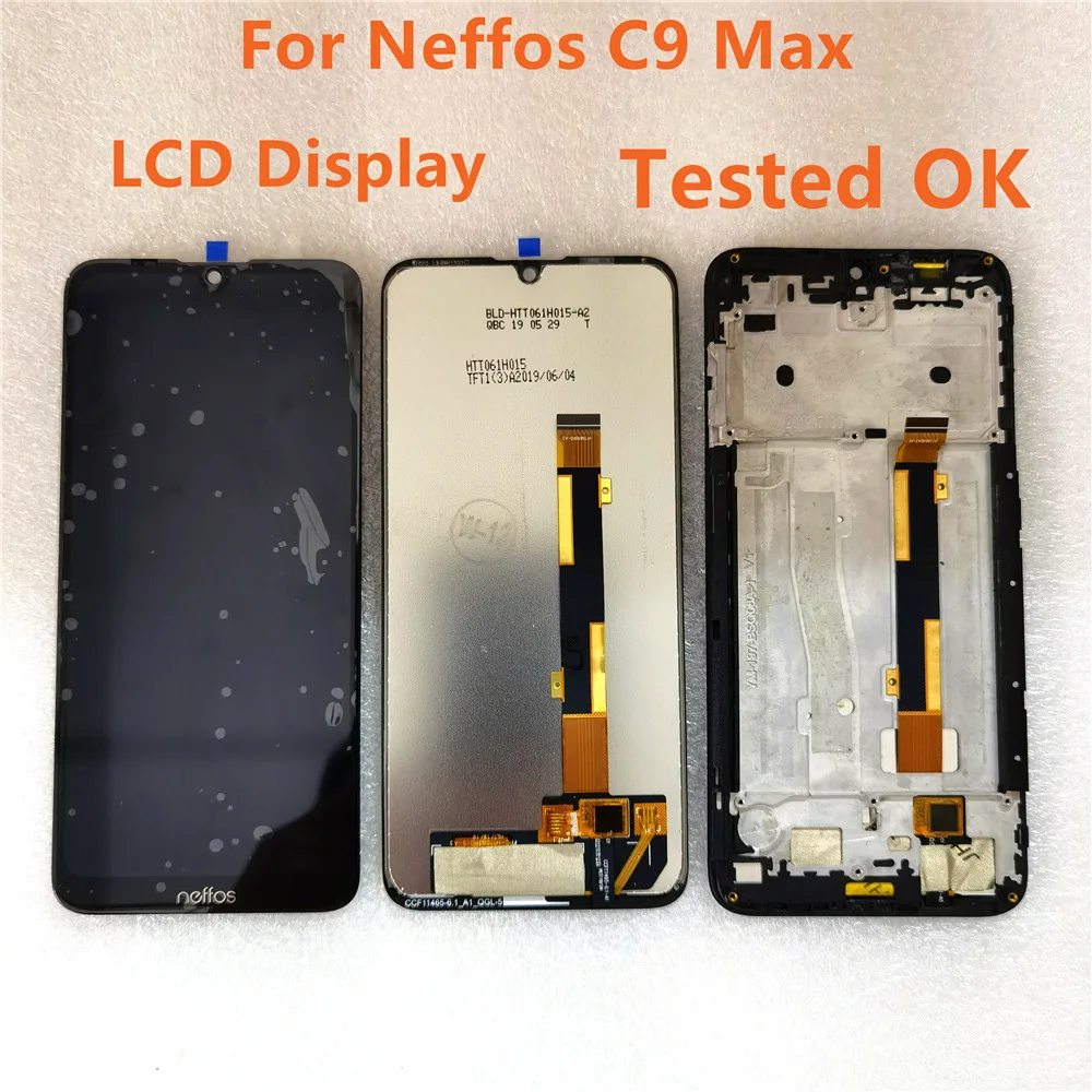 Pop para tp-link Neffos C9 Max LCD y Digitalizador de pantalla táctil Neffos C9 Max TP7062A/C Módulo de pantalla accesorios montaje Repl