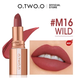 O.TWO.O Lipstick Lip Tint Matte Long Lasting Waterproof Velvet Not Fading Sexy Non-stick Cup Lip Glaze Makeup Cosmetics