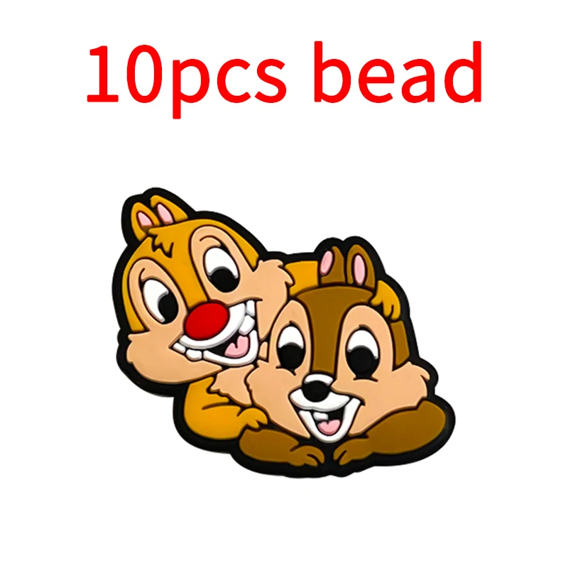 10 قطع ديزني سيليكون حبة الطفل هوة حبة حامل سيليكون الدمية مصاصة سلسلة الملحقات BPA خالية مخصصة