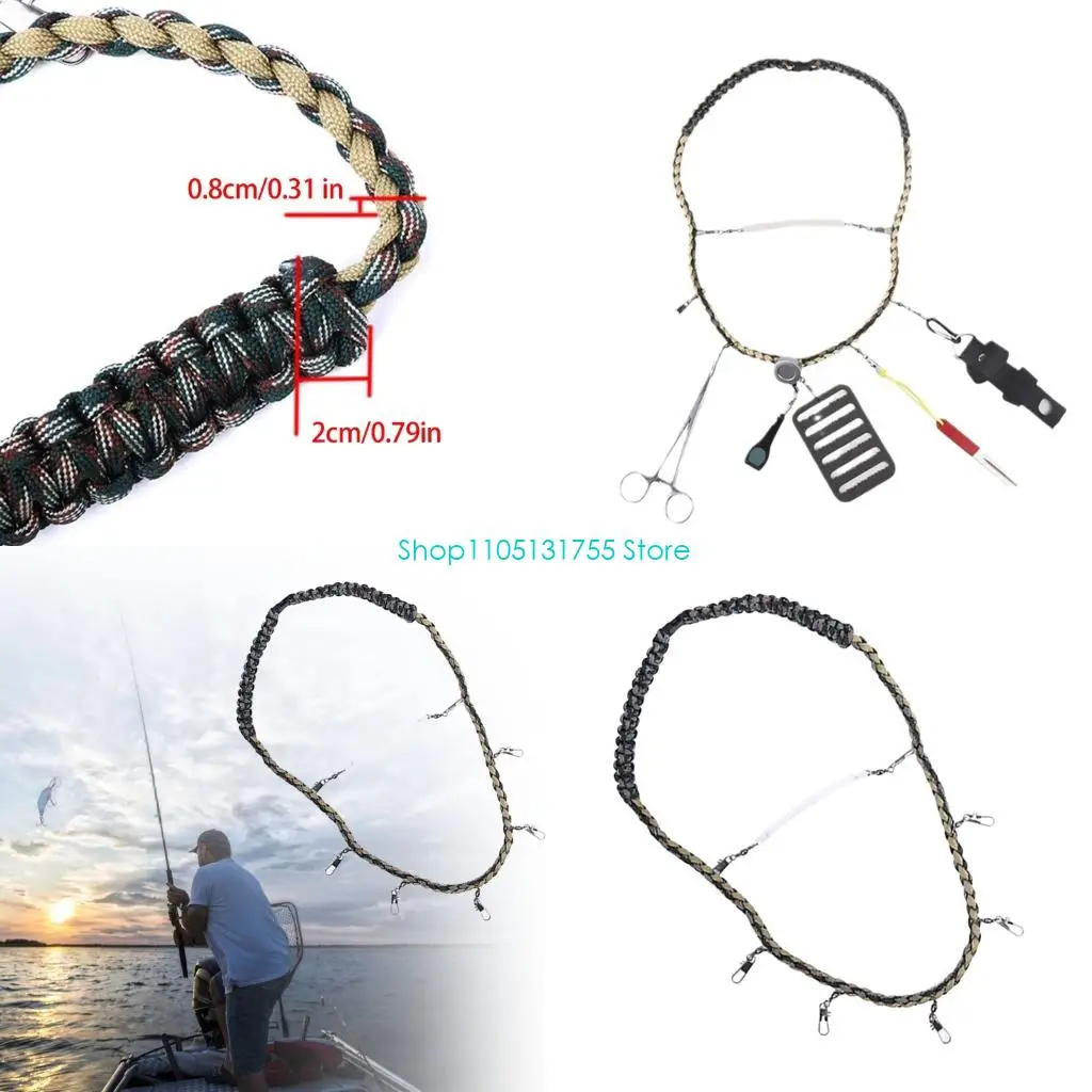 

K0EF Multifunction Tool Holder Lanyard Fishing Gear Equipment Fly Fishing Accessory