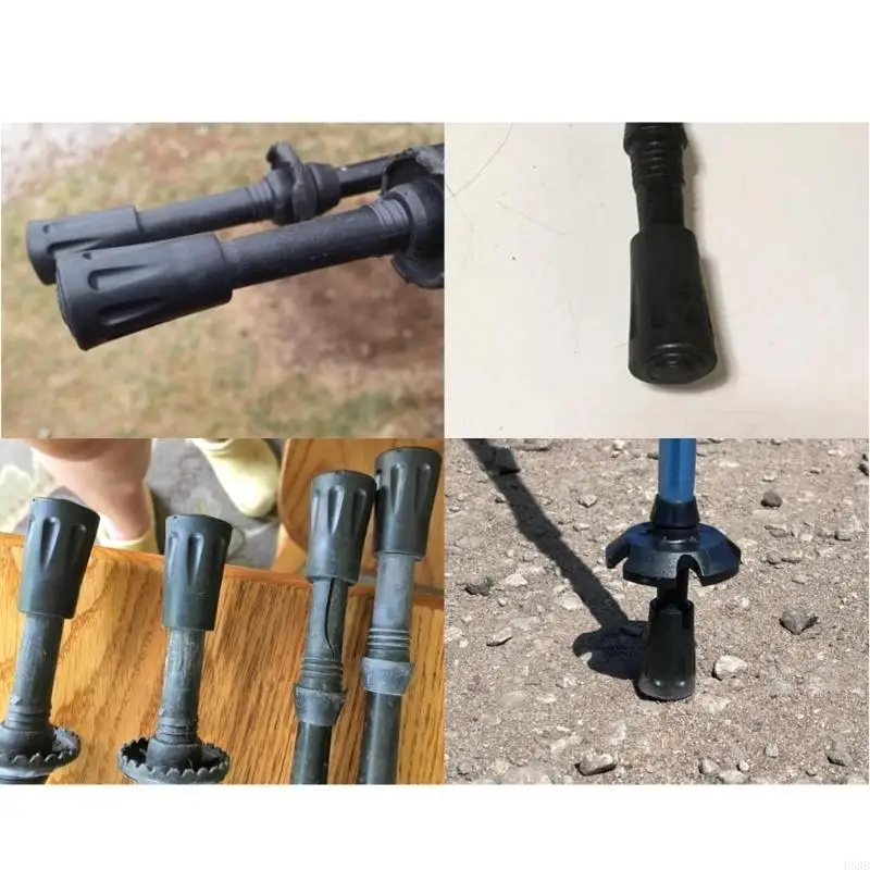 Walking Tip Pad End Rubber Caps Walking Cane Replaceable Tip Caps Hikings Protectors Cover AntiSkid Tip