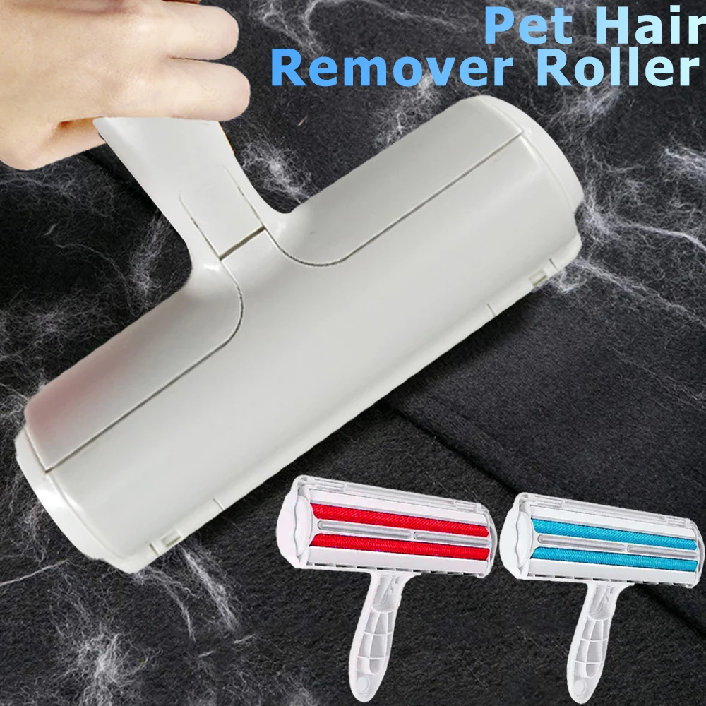 Pet Grooming Pet Hair Remover Roller 2Way Lint Remover Dog Cat Hair Forniture Clothes Carpet Shaver Brushes Cleaning Brush Tools
