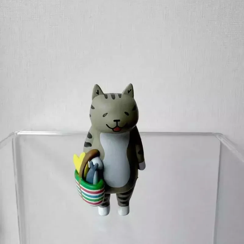야옹 시장 쇼핑 MS 고양이 액션 피규어 크리 에이 티브 만화 PVC 입상 모델 장난감 수집품 장식 블라인드 박스 새로운