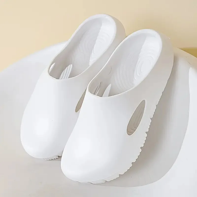 Crestar Women's Summer Slippers 2025 New Outdoor Waterproof Garden Shoes Men Non-slip Beach Sandals Comfy EVA House Flats Slides