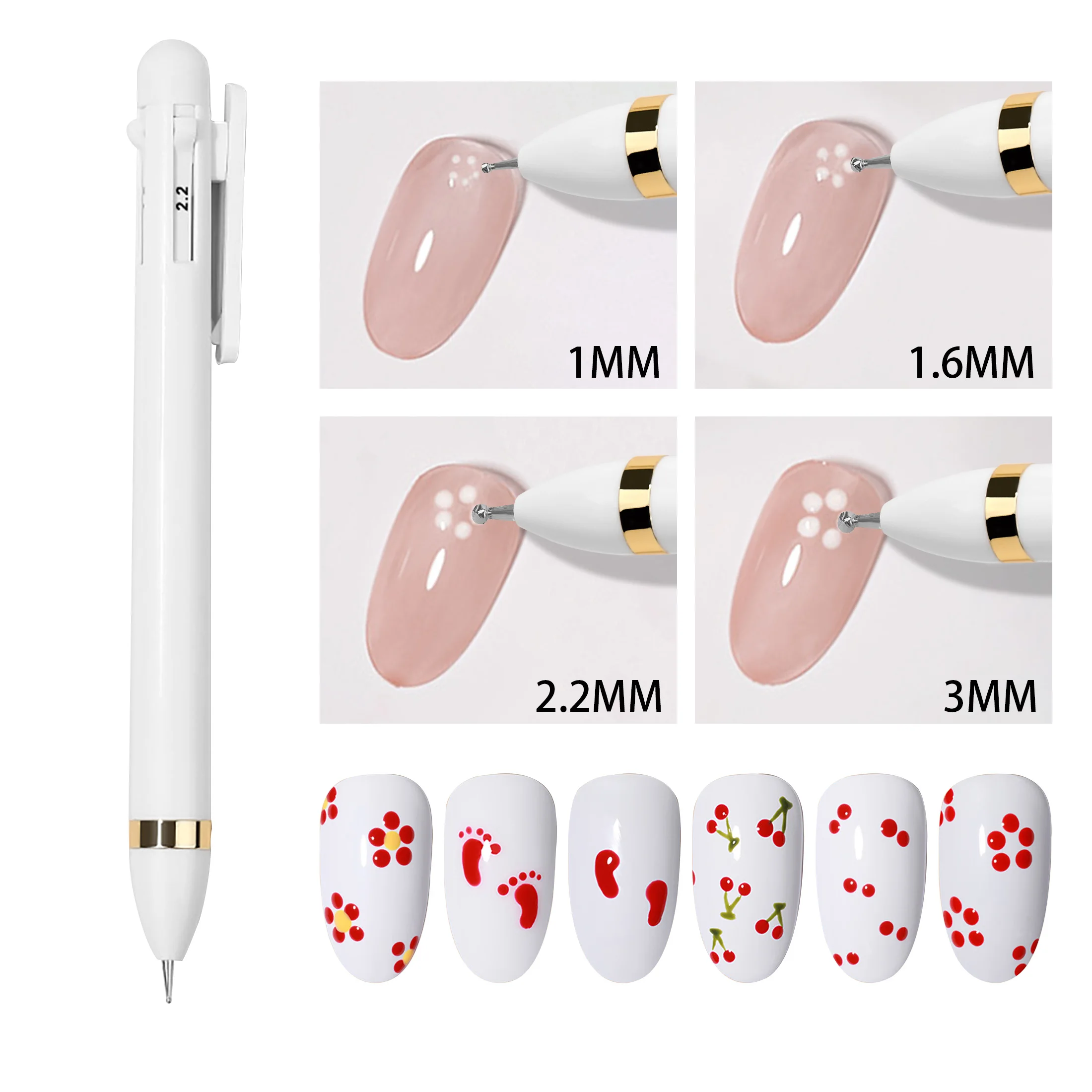 Nail Art Diamond Pen 4-in-1 Dot Bead Crayon Diamond Ornament Sticky Diamond Set Rotating Tool