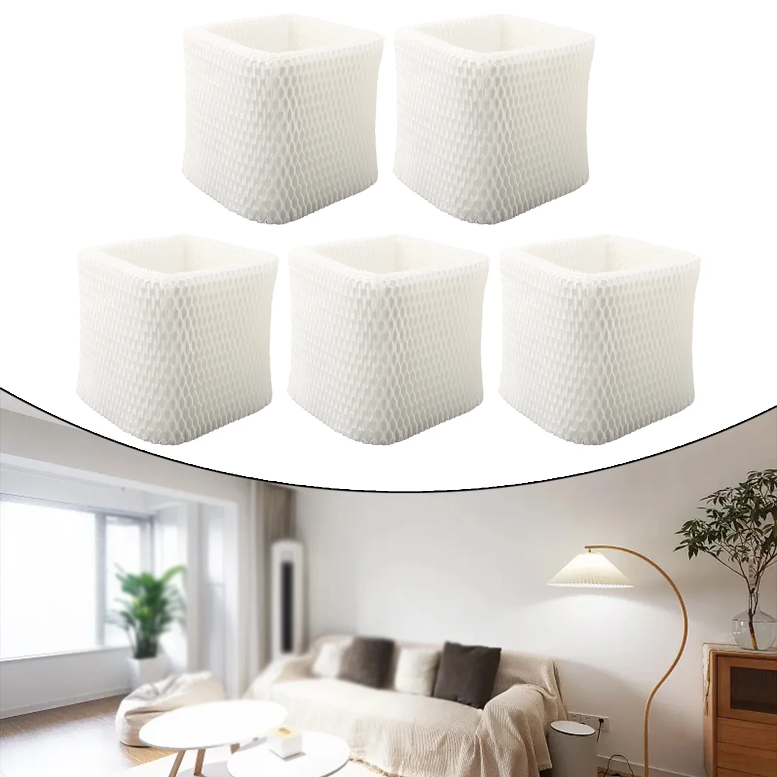 

Parts Filter Core Humidifier Replacement White 134*285mm 2/5Pcs 7018 E2441 Deep Filtration For Air-o-swiss Aos
