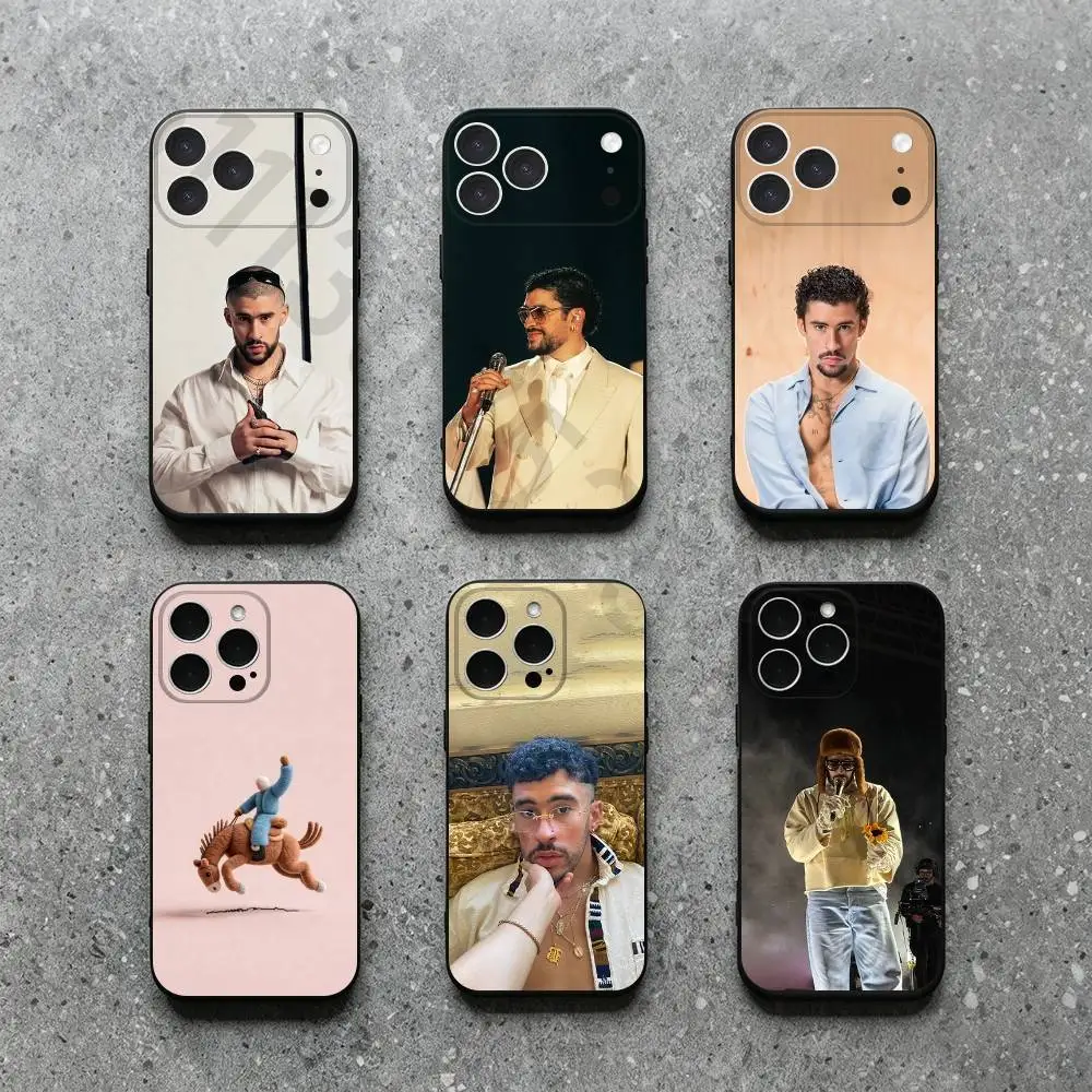

B-Bad Singer B-Bunny Phone Case for iPhone 17 Air 16 14 15 11 12 13 Pro Max 15 16 Plus 16E Shockproof Cover