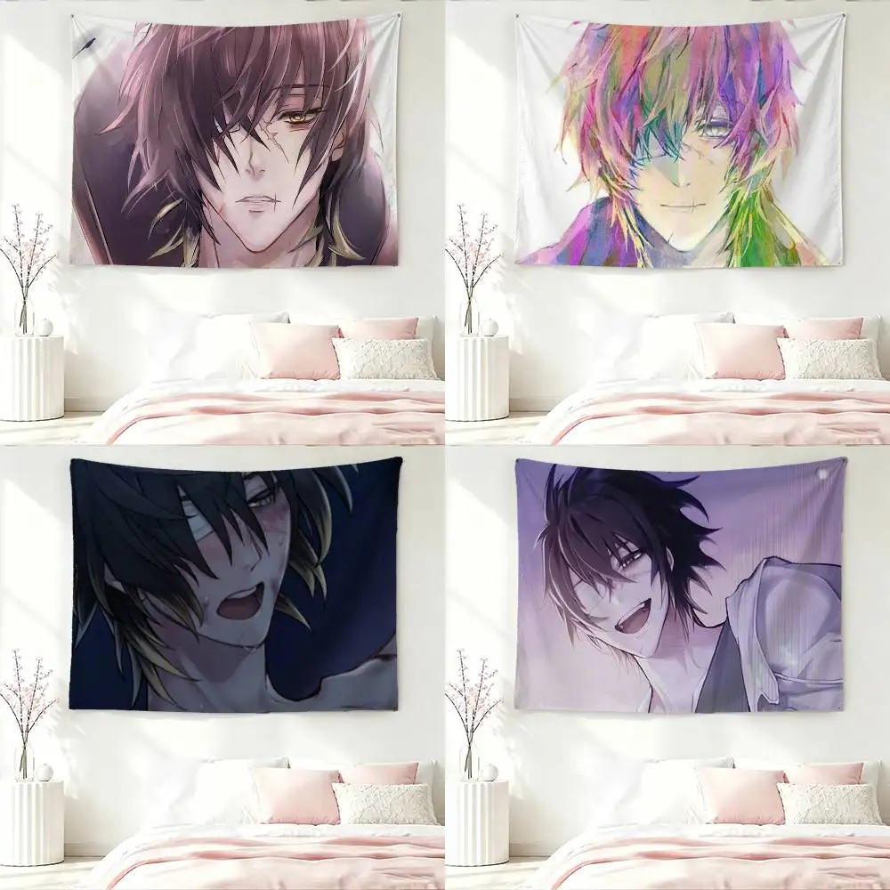 Anime S-Slow Damage Towa Flags Wall Hanging Background Art Banner for Bedroom Home Outdoor Decor