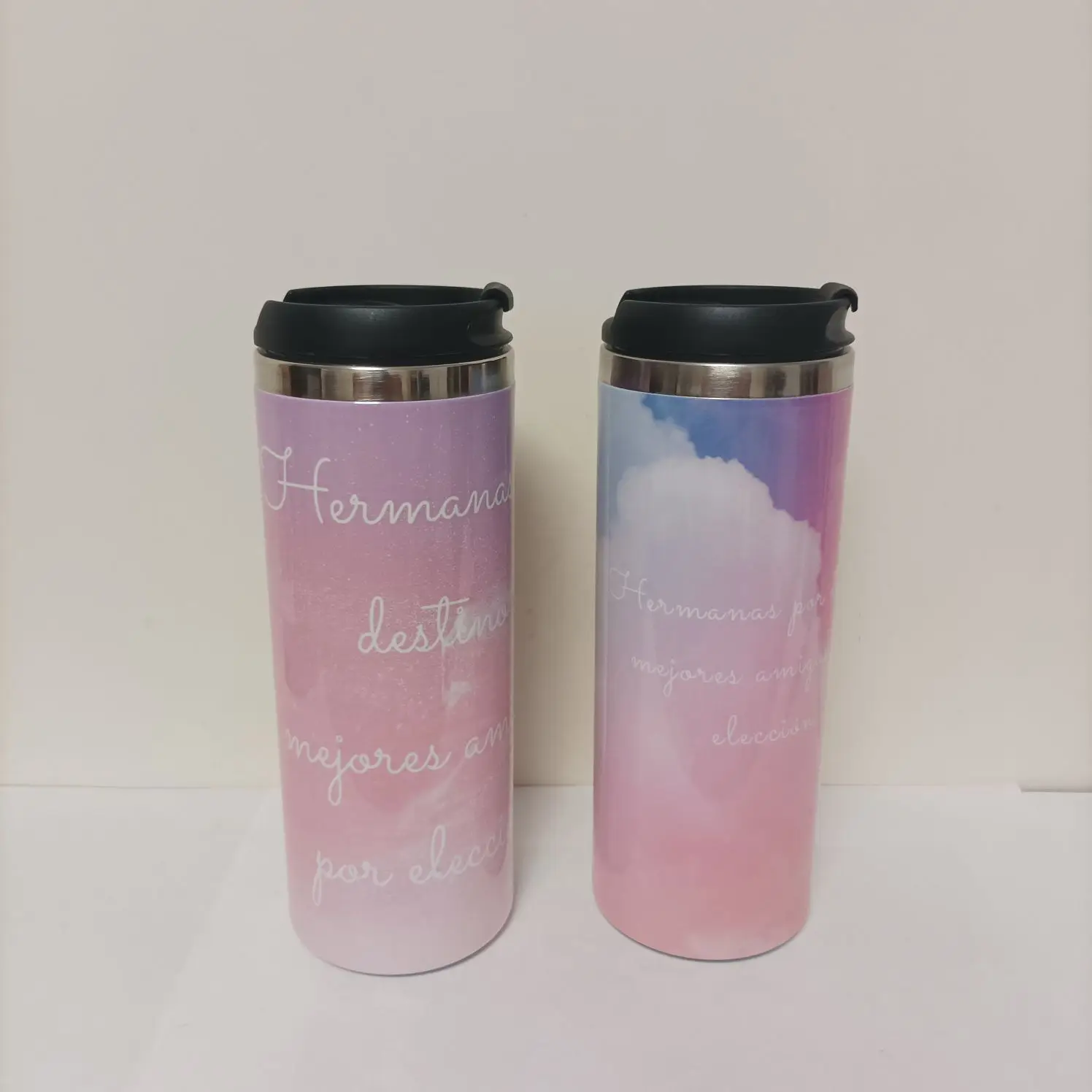 DIY 450ML Coffee Cup Customized Print with Your LOGO PHOTO Name TEXT Thermos Tumbler for Office Drink Water Keep Cold and Hot