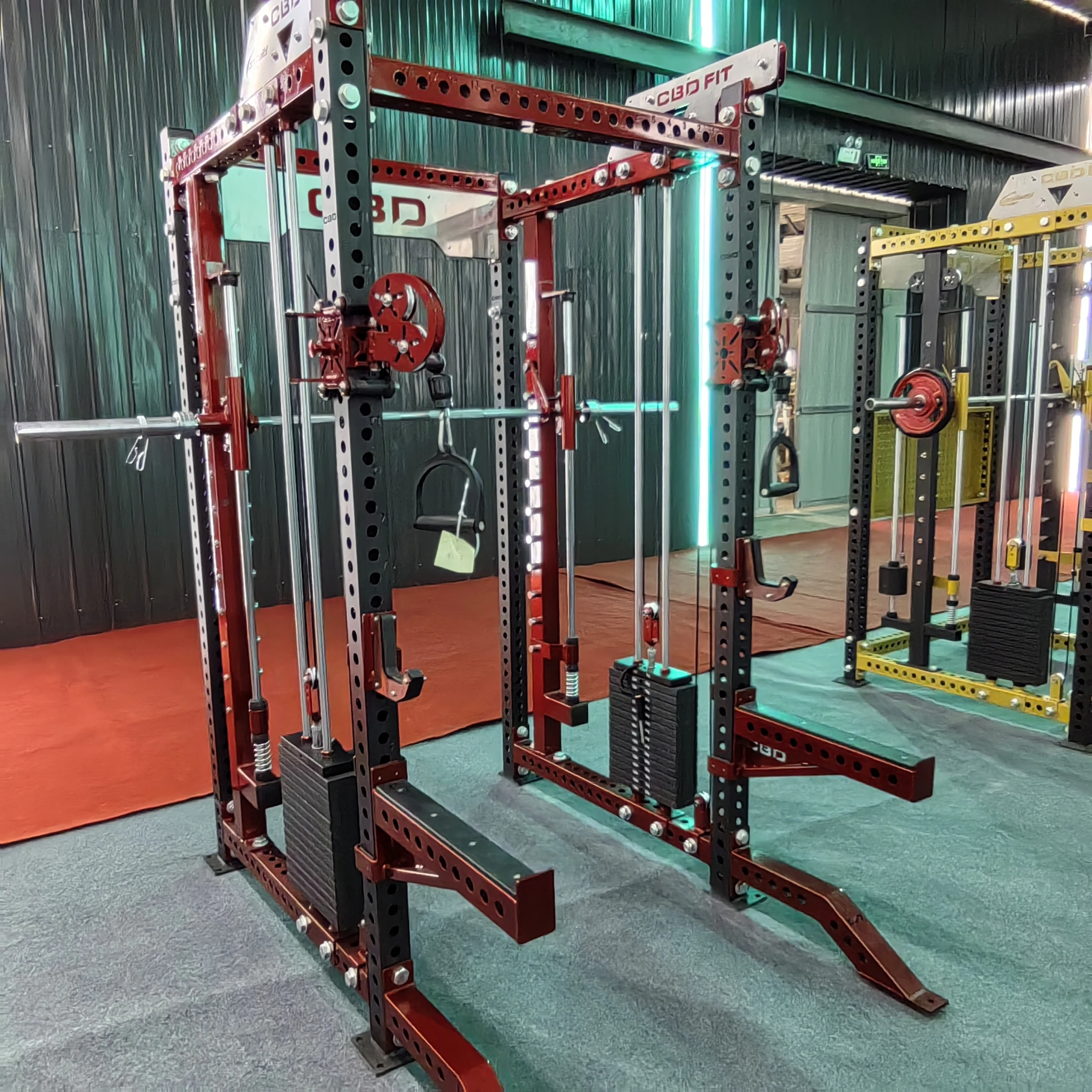 Comprehensive Fitmess Power Rack with Cable Crossover, Smith Machine, Functional Trainer for Gym Strength Training
