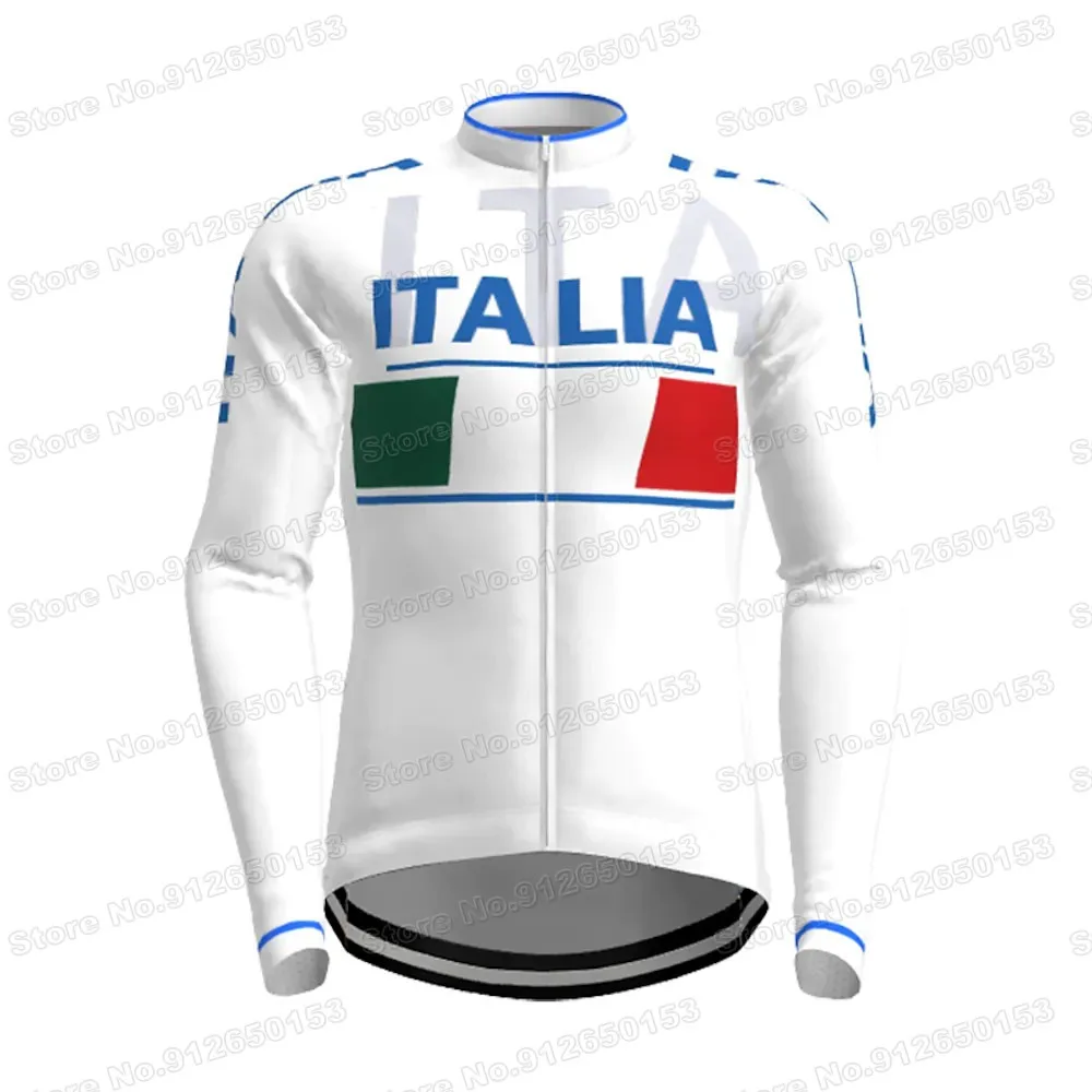 2026 イタリアチームサイクリングジャージセットイタリア冬