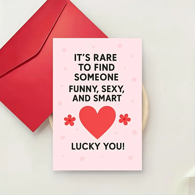 1 romantic, cute and sexy love card, suitable for boyfriend/husband/partner romantic gesture design