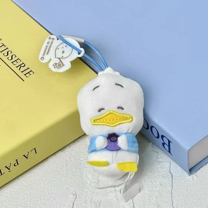 Nova série sanrio cordão chaveiro de pelúcia rock olá kitty legal pinguim ahiru não pekkle saco pingente kawaii melodia bolsa charme