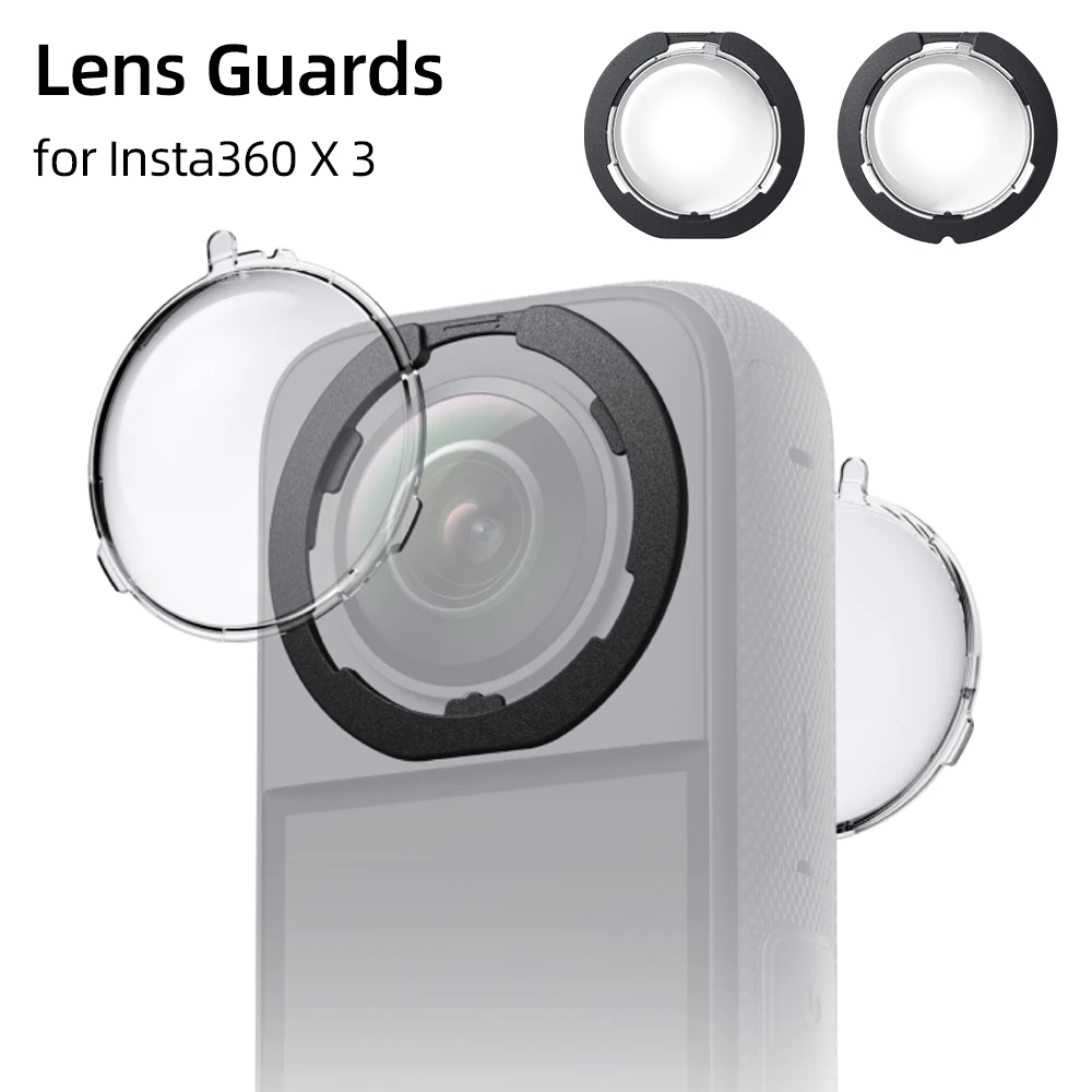 Insta360 X3 Standard Removable Fitted Lens Guards for Insta 360 X3 Lens Protector Guard Accessories