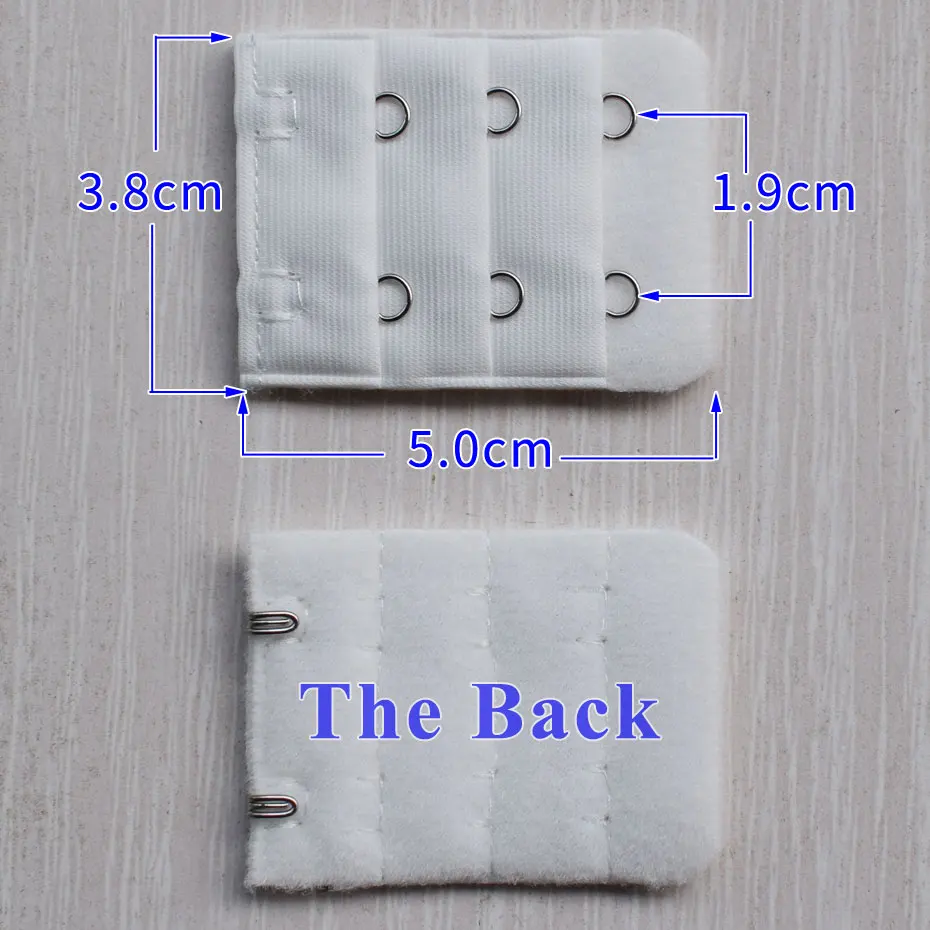 3.8cm 2 Buckle Bra Extender Clip Clasp Buckle Adjustable Back Belt Buckle Ladies Women Underwear Accessories Soft Bra Extension image 2