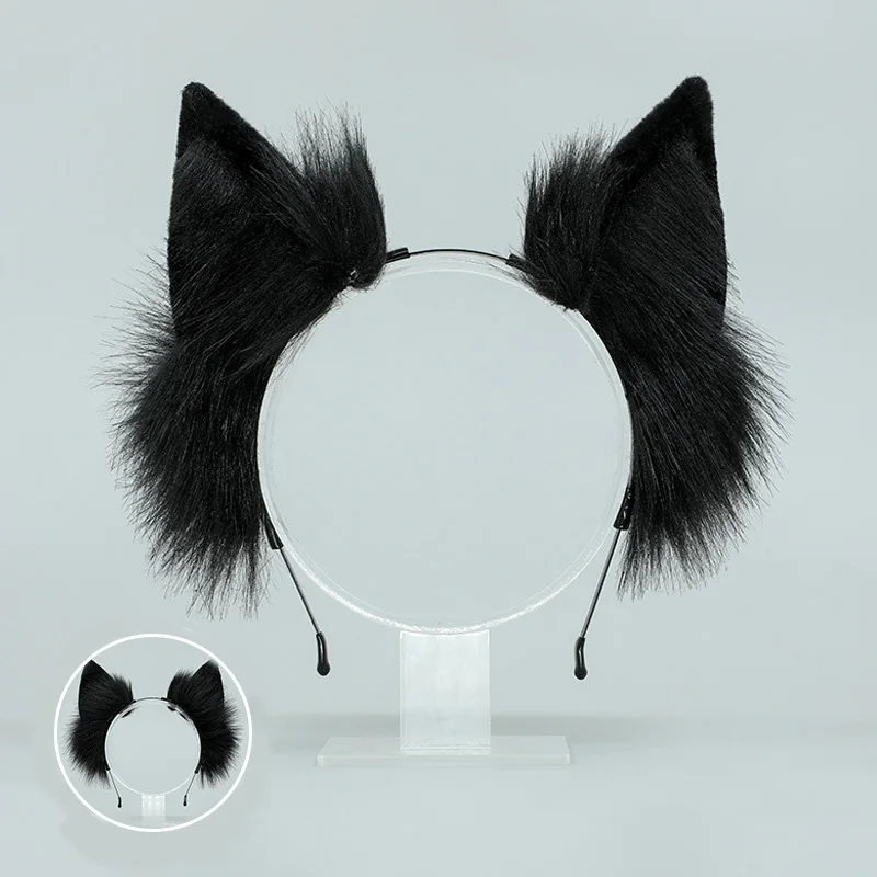 

Handmade Long Plush Cat Ears Headband for Women Girls Anime Cosplay Party Cute Hair Hoop Hairband Headwear Hair Accessories