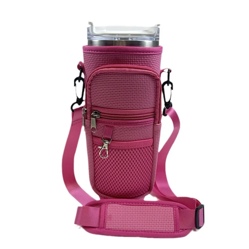 

Crossbody Insulated Tote Bag Portable Water Bottle Carrier Bag with Phone Pocket for Stanley 40oz Tumbler with Handle