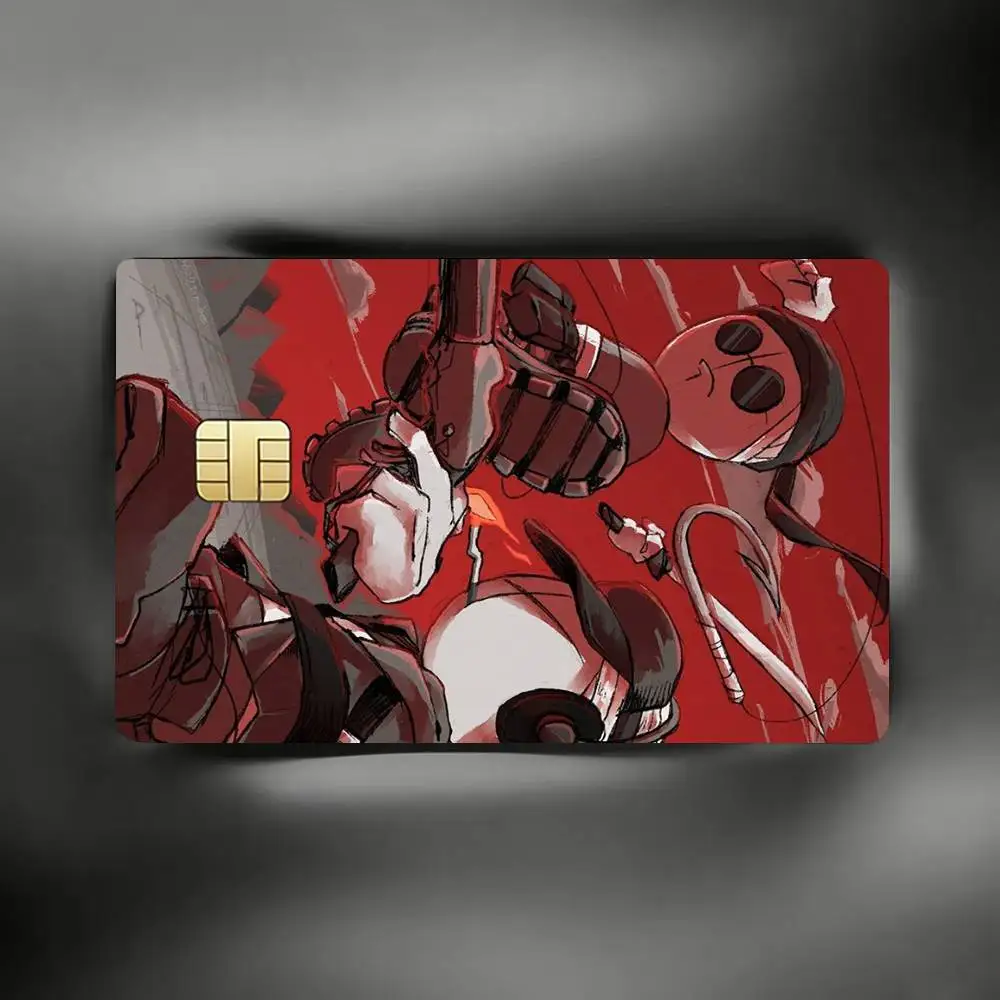 Deimos J Sanford M-Madness C-Combat Credit Card Skin Stickers For VISA Bank Bus Metro Access Card Protective Film Cover Sticker