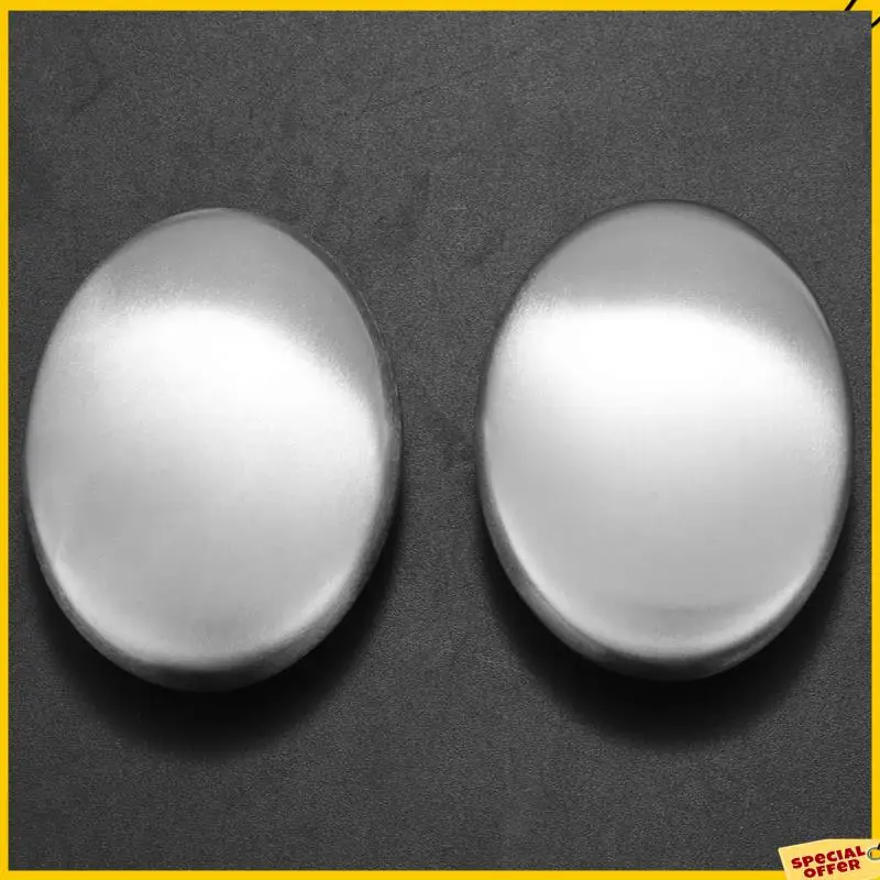 A24P Stainless Steel Soap， Odor Remover Hand Bar Kitchen Eliminating Smells Onion, Garlic, And Other Strong Scents 4 Pack