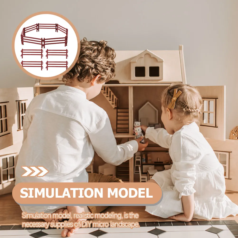 

30Pcs Mini Decorative Fence Realistic Simulation DIY Micro Landscape Garden Scene Layout Outdoor Plant Pot Ornament