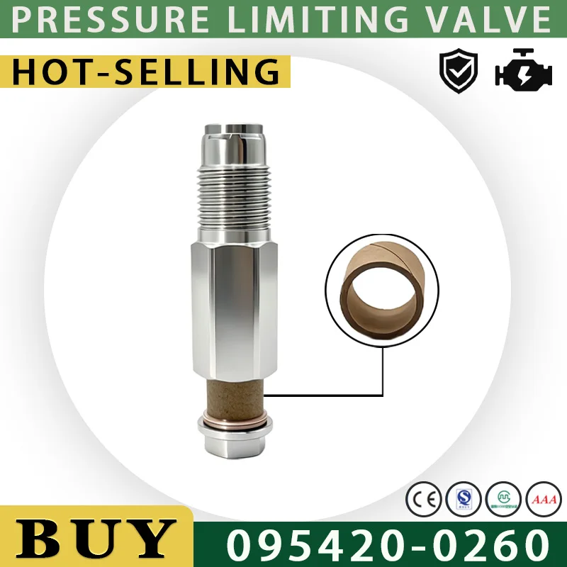 Pressure Limiting Valve 095420-0260, Common Rail Pressure Relief Valve Assembly, Interchangeable 8980325490 8980322830.LI1030