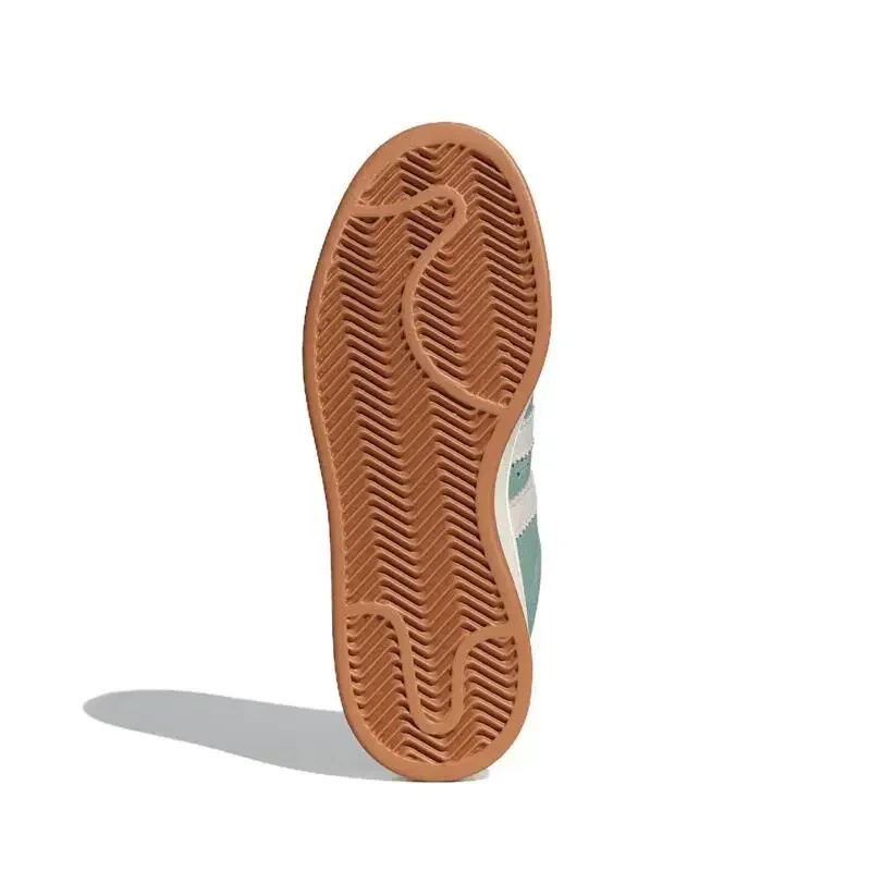 아디다스 캠퍼스 00년대 가볍고 편안한 그린 화이트 로우탑 캐주얼 보드 슈즈 여성용 JI1984