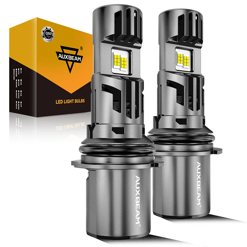 AUXBEAM 2PCs/Pair LED Car Headlight Bulbs Ultra-high Brightness 30000LM 120W 6500K H13/9008/HB5/9004/HB1/9007